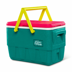 Igloo Retro Picknick-Korb, 23 Liter, Passiv-Kühlbox im Design der 90er Jahre, für Freizeit, Shopping und Arbeit