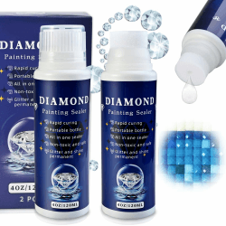 Cieex 2 Stück Diamond Painting Versiegelung, Transparente Kleber, Zubehör zum Glitzereffekt und Schutz von Diamanten (240ml)