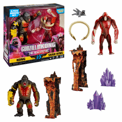 MonsterVerse - Godzilla x Kong, Set mit 2 beweglichen Figuren, 15 cm, Kong vs Skar King, für Kinder ab 4 Jahren, MN3042