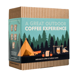 Kaffee Geschenk Set zum Außenbereich - 7 Beste Single Estate Spezialitäten & Bio Kaffees Aus Aller Welt | Brauen & Genießen Sie Jederzeit & Überall | Kaffeeliebhaber Geschenkidee für Männer & Frauen