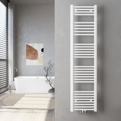 Heilmetz® Weiß Badheizkörper 40 x 160 cm Handtuchtrockner 547 Watt Leistung Heizkörper Bad Mittelanschluss Handtuchheizkörper