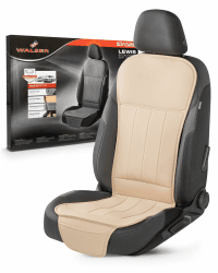 Walser Autositzauflage Lewis, Universelle PKW-Sitzauflage beige, Auto-Sitzaufleger, Autositzschoner Vordersitze, PKW-Sitzaufleger, LKW-Sitzauflage
