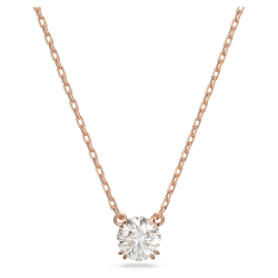 Swarovski Constella Anhänger, Rhodinierte Damenhalskette mit Klaren Kristallen