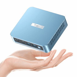Trycoo WI-6 Mini PC 16 GB RAM 512 GB M.2 SSD, Intel 12. Generation N95 (bis zu 3,4 GHz) Mini Computer, 4K Mini Desktop PC Win 11 Pro, Gigabit-Ethernet/WiFi/BT/2* HDMI/USB-C, für Alltag Verwenden