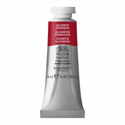 Winsor & Newton 0105004 Professional Aquarellfarbe, lebendige Wasserfarben in Künstlerqualität, hohe Farbbrillanz & Leuchtkraft, lichtecht, Archivqualität, 14ml Tube - Alizarinkarmesin