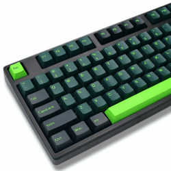 SOLIDEE Nur Tastenkappen für mechanische Tastatur,166 Tastenkappen-Set,Cherry-Profil,Double Shot Tastenkappen,benutzerdefinierte Tastenkappen für Cherry MX Switch-Tastaturen US-Layouts(Soundwave)