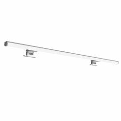 kalb Lumenia, LED Spiegelleuchte, LED Badezimmerleuchte, 100cm Spiegellampe, IP44, chrom, Spiegel & Schrankmontage, energiesparend, blendfrei, 230VAC, zwei Montagefüße, extra stabil (Warmweiß)