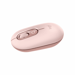 Logitech POP Mouse, kompakte und mobile kabellose Bluetooth-Maus mit programmierbaren Tasten und leisen Klicks, Easy-Switch für einfaches Umschalten bis zu 3 Geräten, Notebook, Tablet, PC - Rosa