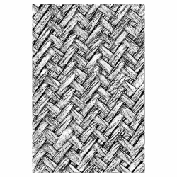 Sizzix Prägeschablone 3 D Texture Fades 664759 Intertwine von Tim Holtz One Size