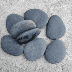 Lahviuu Steine zum Bemalen 8 Stück 5-8 cm Flache Kieselsteine Zierkies Kiesel Glatte Große Kieselsteine Dekosteine Naturstein,für Gartendekoration Aquarien Bunte Malerei Dekoration
