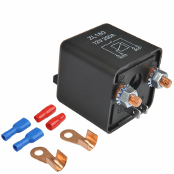 EMNIMQ 12V 200A Auto KFZ Relais Set,Relay Box Relais Batterie Trennrelais,Batterie Trennschalter 12v Anlasser Relais 12v Auto Lkw Motorstarter Relais mit 4 Terminals,für Auto PKW Wohnwagen