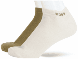 BOSS Herren 2P AS Uni Colors CC Zweier-Pack Sneakers-Socken aus Baumwoll-Mix