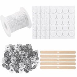 Scentoria 30 m Kerzendocht, Kerzendochte für Kerzen, Kerzen Docht Set, Kerzendocht Kaufen, Kerzendochte für Dicke Kerzen, Kerzen Selber Machen Set, Dochte für Kerzen Gießen, Candle Wick 6 cm