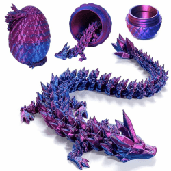 3D Gedruckter Dracheim Ei Ostern Geheimnisvolle Drachen Spielzeug Realistische Realistische Beweglicher Drachen Figuren flexible Gelenke Heimdekoration Schreibtischspielzeug Heimbürodekoration