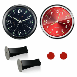 Uhr für Auto Armaturenbrett, Car Clock, Fahrzeug Auto Dash Uhr Universelle Car Dashboard Uhr, Auto Lüftungsschlitz Clip Nachtleuchtende Uhr für Auto Innendekoration und Home Decor