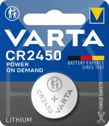 VARTA Batterien Knopfzellen CR2450, 10 Stück, Power on Demand, Lithium, 3V, kindersichere Verpackung, für Smart Home Geräte, Autoschlüssel und weitere Anwendungen [Exklusiv bei Amazon]