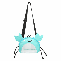XoeLLe Netztasche Sandspielzeug für Kinder Wasserspielzeug Trandnetztasche, Strandtasche Kinder, Strandspielzeug Tasche, Strandtasche Netz, Sandspielzeug Tasche für Jungen und Mädchen Urlaub (Blau)