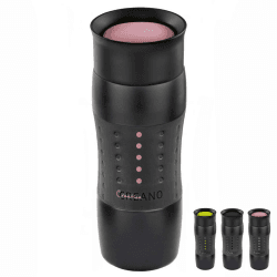 Creano Design Travel Mug 420ml, Coffee to Go Becher, Thermobecher, Isolierbecher, hält 4h heiß/ 7h kalt, 100% dicht & auslaufsicher, 360°-Trinköffnung | Rosa