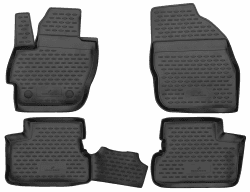 Walser XTR Gummi Fussmatten Auto kompatibel mit Mazda 3 (BL) 2008-2014, 100% passgenaue Auto Fußmatten, robuste Universal Fußmatte Auto, Gummimatten Auto, Auto Fussmatten Gummi, Auto Gummimatten