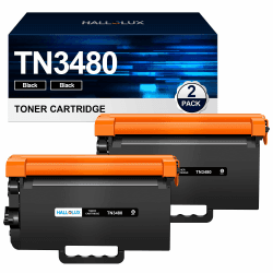 HALLOLUX TN3480 TN-3480 Toner Kompatible für Brother TN3480 TN 3480 TN-3430 TN3430 TN 3430 Toner für Brother HL-L5100DN MFC-L5750DW HL-L5000D HL-L5200DW HL-L6400DW MFC-L5700DN MFC-L5700DW (2-Pack)