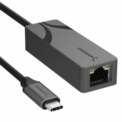 SABRENT USB C zu 2.5 Gbps Ethernet Adapter, USB C zu Gigabit Ethernet Adapter, Aluminium Portable USB C Adapter für MacBook Pro, MacBook Air, iPad Pro 2018 und Neuer (NT-25GA)