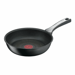 Tefal G25904 Unlimited On Bratpfanne, mit kratzfester Titanium Antihaft-Beschichtung, Thermo-Signal, PFOA-frei, geeignet für alle Herdarten, auch für Induktionsherde, Schwarz, 24 cm