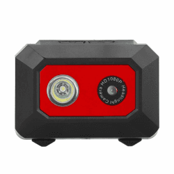 Super HD 1080P, Head Mounted Action Video Camcorder Stirnkamera Video DV Sportkamera Reitkamera DVR Recorder (Schwarz Rot) (Schwarz Rot)