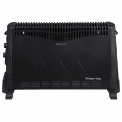 Russell Hobbs 2000W/2KW Elektrische Konvektorheizung mit 24-Stunden-Timer, schwarz, 3 Heizstufen, Überhitzungsschutz, einstellbarer Thermostat, 20 m² Raumgröße, RHCVH4002B