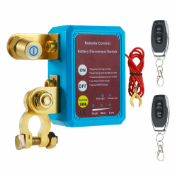 BOWEICORE Batterie Trennschalter 12v, Drahtloser Ferngesteuerter Batterie Kill Switch, Autobatterie Trennschalter 240A, Intelligente Batterietrennschalter für Auto, RV, ATV, LKW, Boot