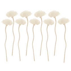 Holibanna 9 Stücke Rattanstäbchen Rattan Duftstäbchen Raumduft Stäbchen Diffuser Sticks mit Blumen Holz Diffusor Stöcke Weihnachten Wohnzimmer Badezimmer Deko Tischdeko