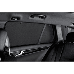Satz Car Shades (Hintertüren) kompatibel mit Volkswagen Golf V 5 türer 2003-2008 (2-teilig), Schwarz