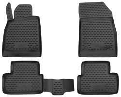 Walser XTR Gummi Fussmatten Auto kompatibel mit Opel Astra J 09/2009-10/2015, Astra J Caravan 10/2010-10/2015, 100% passgenaue Auto Fußmatten, robuste Universal Fußmatte Auto, Gummimatten Auto
