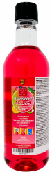 Himbeer-Slushkonzentrat 500 ml, Mischungsverhältnis 1:5 | Slush-Eis | Crush-Eis | Wassereis | ohne künstliche Farbstoffe | für Slushie-Maker