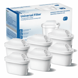 BREOILUTLE Wasserfilter kartuschen Ersatz für Brita® Marella® Kanne Wasserfilter, Filterkartuschen Kompatibel mit Brita® Maxtra+® Plus Maxtra Pro® All-in-1, Reduziert PFAS/PFOA/PFOS (6, 6PCS)