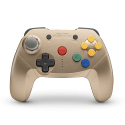 Retro Fighters Brawler64 Nintendo Switch Wireless Bluetooth NSO Edition Gold