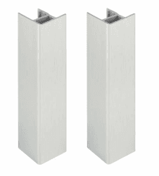 cyclingcolors 2x Verbinder für sockelleiste 150mm silber farbe Aluminium küche ecke Sockelblende Sockelecke küchensockel innenecken außenecken möbel