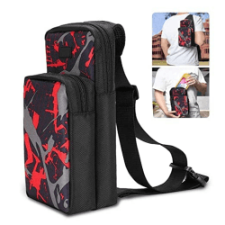 AIOMEST Reisetasche für Spielkonsole Switch, N-Switch Accessory Durable Shoulder Bag, Cross Body Backpack mit atmungsaktivem Mesh, Tragetasche für Game Sets