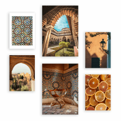 Nacnic 6er-Set Andalusicia Spanien Poster. In Fotografie. Ästhetische Deko-Drucke für Ihr Wohnzimmer, Schlafzimmer, Zuhause Größen A4 und A3