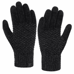 Bequemer Laden Chenille Touchscreen Handschuhe Damen Winter Warm Winterhandschuhe Strickhandschuhe mit Elastisch Manschette Frauen Geschenk