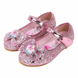 FStory&Winyee Mädchen Prinzessin Schuhe Kinder ELSA Sandalen Partei Glitzer Kristall Schuhe Mädchen Kostüm Zubehör Karneval Verkleidung Party Aufführung Fasching Tanzball,
