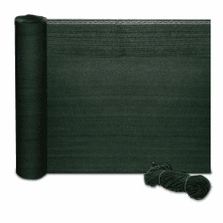 casa pura Zaunblende in Fachhandel-Qualität - grün, 1,5m x 30m effektiver Sichtschutz, Windschutz, Schattiernetz für Sportplatz, Garten, Maschendrahtzaun - Tennisblende