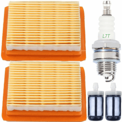ZAMDOE Luftfilter-Kit für STIHL FS120 FS200 FS250 FS300 FS350 FS400 FS450 FS480 BT120 BT121 BT130 HT250 KM130 KM130R Rasentrimmer Freischneider, mit Zündkerze Kraftstofffilter Ersatzteile