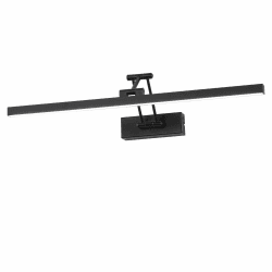 Pasoar LED Mirror Lamp Bathroom 60cm, Rotation Mirror Lamps Mirror for Bathroom IP44, Mirror Light Bathroom 18 W 1440LM, LED Bathroom Mirror Lights, Cool White 6000K, Black