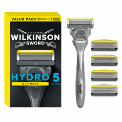 Wilkinson Sword Hydro 5 Ultimate Rasierer +5 Rasierklingen für Männer