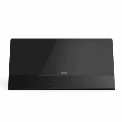 Hama Zimmerantenne „Premium“, aktiv (Empfang von DVBT, DVBT2, Zimmerantenne für Fernseher, automatische Verstärkung, LTE Filter 5G, flach, Stromversorgung über USB) schwarz