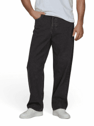 JACK & JONES Jeans Herren Baggy Fit Baumwolle JJIALEX JJCOOPER Weite Jeanshose Hose Denim Blau Schwarz Grau 30 31 32 33 34 36 38 33W / 34L Black Denim (12281038)