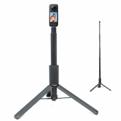 Fotoleey 2-in-1 Unsichtbarer Selfie-Stick und Stativ für Insta360 X4, X3, X2, RS, GO 3S, Go 3, Go 2 – Ideal für kreative Aufnahmen und stabilisierte Videos