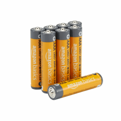 Amazon Basics AAA-Alkalisch-Batterien, leistungsstark, 1,5 V, 8er-Pack (Aussehen kann variieren)