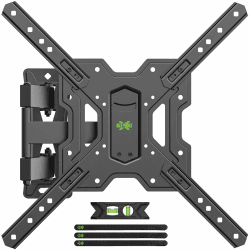 USX-MOUNT TV Wandhalterung Schwenkbar Neigbar Ausziehbar für 26-55 Zoll TV und Monitore, max. VESA 400x400, Universelle TV-Wandhalterung bis zu 35 kg