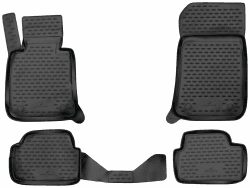 Walser XTR Gummi Fussmatten Auto kompatibel mit BMW 1 (E81) 3-Türer 2006-2012, 100% passgenaue Auto Fußmatten, robuste Universal Fußmatte Auto, Gummimatten Auto, Auto Fussmatten Gummi